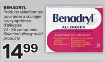Brunet BENADRYL Produits sélectionnés pour aider à soulager les symptômes d'allergies offer