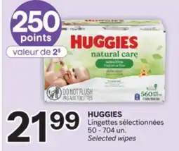 Brunet HUGGIES Lingettes sélectionnées offer