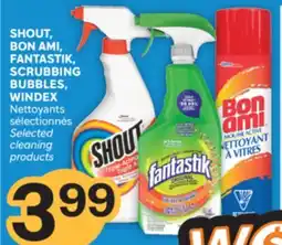 Brunet SHOUT, BON AMI, FANTASTIK, SCRUBBING BUBBLES, WINDEX Nettoyants sélectionnés offer