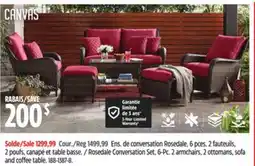 Canadian Tire Canvas Rosedale Conversation Set, 6-Pc offer