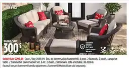 Canadian Tire CANVAS Summerhill Conversation Set, 6-Pc. 2 chairs, 2 ottomans, sofa and table offer
