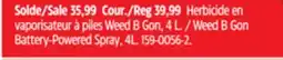 Canadian Tire Scotts Weed B Gon Battery-Powered Spray offer
