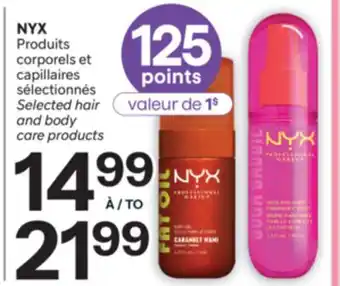 Brunet NYX Produits corporels et capillaires sélectionnés offer