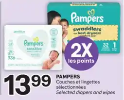 Brunet PAMPERS Couches et lingettes sélectionnées offer