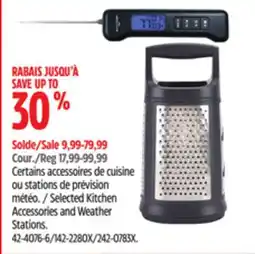 Canadian Tire Selected Kitchen Accessories and Weather Stations offer