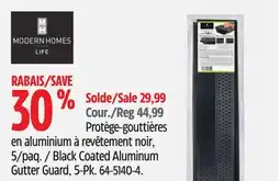 Canadian Tire MODERN HOMES Black Coated Aluminum Gutter Guard offer