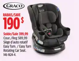 Canadian Tire Graco Easy Turn Rotating Car Seat offer