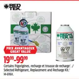 Canadian Tire Selected Refrigerant, Replacement and Recharge Kit offer