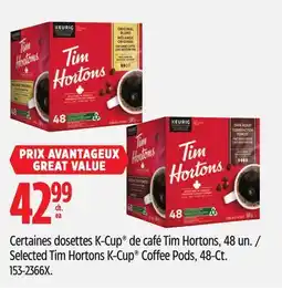 Canadian Tire Selected Tim Hortons K-Cup Coffee Pods, 48-Ct offer