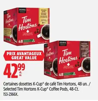 Canadian Tire Selected Tim Hortons K-Cup Coffee Pods, 48-Ct offer