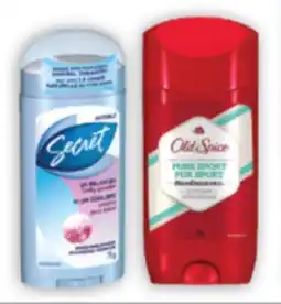 Brunet SECRET, OLD SPICE Déodorants et antidisuffrisifs sélectionnés offer