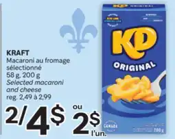 Brunet KRAFT Macaroni au fromage sélectionné offer