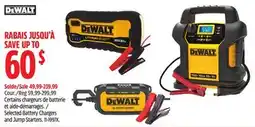 Canadian Tire DEWALT Battery Chargers and Jump Starters offer