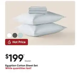Dormez Vous Egyptian Cotton Sheet Set offer