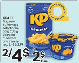 Brunet KRAFT Macaroni au fromage sélectionné offer