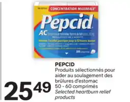 Brunet PEPCID Produits sélectionnés pour aider au soulagement des brûlures d'estomac offer