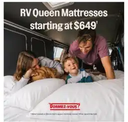 Dormez Vous RV Queen Mattresses offer