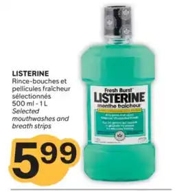 Brunet LISTERINE Rince-bouches et pellicules fraîcheur sélectionnés offer