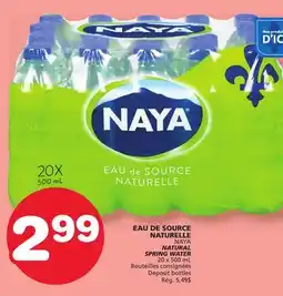 Marches Tradition NAYA NATURAL SPRING WATER offer