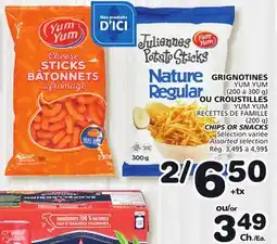 Marches Tradition YUM YUM SNACKS (200 à 300 g) OR YUM YUM RECETTES DE FAMILLE CHIPS (200 g) offer