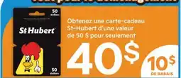 Brunet St-Hubert d'une valeur de 50 $ offer
