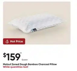 Dormez Vous Malouf Zoned Dough Bamboo Charcoal Pillow offer