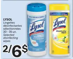 Brunet LYSOL Lingettes désinfectantes sélectionnées offer