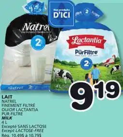 Marches Tradition NATREL OR LACTANTIA MILK offer
