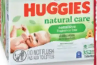 Familiprix Huggies Natural Care sensitive skin & fragrance free baby wipes 2x176un offer