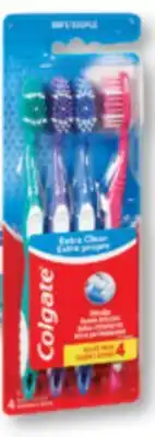 Familiprix Colgate Extra Clean toothbrush Soft 4un offer