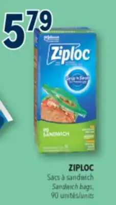 Familiprix ZIPLOC Sandwich bags, 90 units offer
