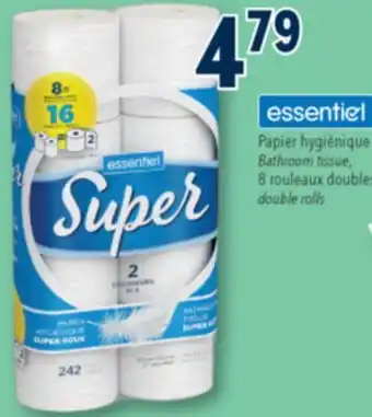Familiprix Essentiel super soft 2 ply bathroom tissue 8un offer