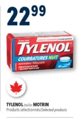 Familiprix Tylenol extra strength night body pain caplets 40un offer