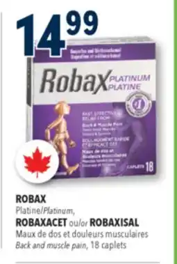 Familiprix Robax Platinum back & muscle pain ibuprofen and methocarbamol caplets 18un offer