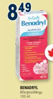 Familiprix BENADRYL Allergies offer