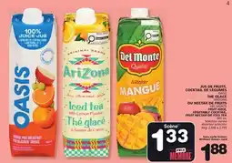 Marches Tradition OASIS FRUIT JUICE, VEGETABLE COCKTAIL, ARIZONA FRUIT NECTAR OR DEL MONTE ICED TEA offer
