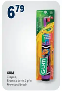 Familiprix GUM Crayola power toothbrush Soft 3 years + offer