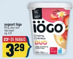 Marché Adonis YOGOURT IÖGO | IÖGO YOGURT offer