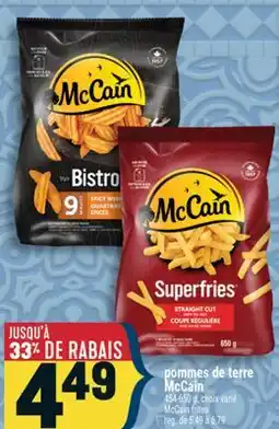 Marché Adonis POMMES DE TERRE MCCAIN | MCCAIN FRITES offer