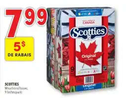 Familiprix Scotties Original 2-ply tissues Box 9x100un offer
