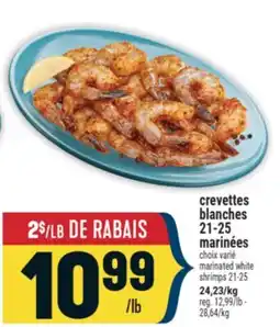 Marché Adonis CREVETTES BLANCHES 21-25 MARINÉES | MARINATED WHITE SHRIMPS 21-25 offer