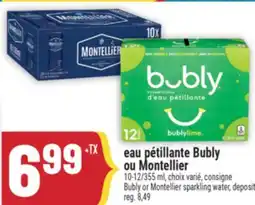 Marché Adonis eau pétillante Bubly ou Montellier | Bubly or Montellier sparkling water offer