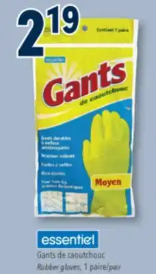 Familiprix Essentiel rubber gloves medium offer