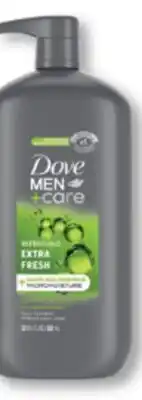 Familiprix DOVE, Body wash, 905 ml or DOVE MEN CARE, Body and face wash, 950 ml offer
