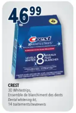 Familiprix Crest 3D Whitestrips Luxe dental whitening kit glamorous white offer