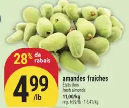 Marché Adonis AMANDES FRAÎCHES | FRESH ALMONDS offer