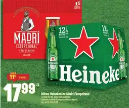 Marché Adonis BIÈRES HEINEKEN OU MADRI EXCEPTIONAL | HEINEKEN OR MADRI EXCEPCIONAL BEERS offer