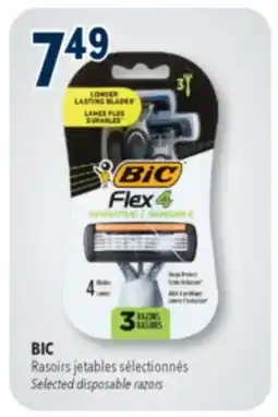 Familiprix Bic Flex4 flexible 4 blades razors 3un offer