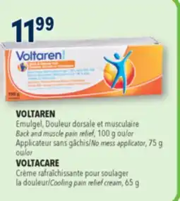 Familiprix Voltaren Emulgel topical pain relieving gel back & muscle pain - Triple Effect offer