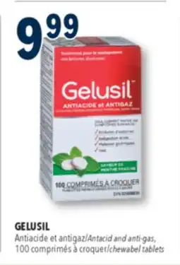 Familiprix GELUSIL, Antacid and anti-gas, 100 chewabel tablets offer